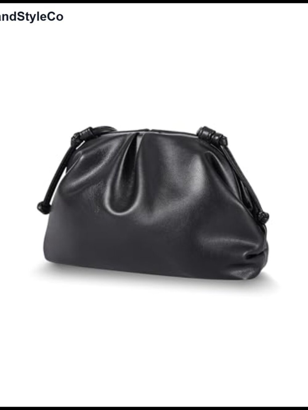 Vegan Leather Clutch Purse Pleated Cloud Dumpling Bag Crossbody
